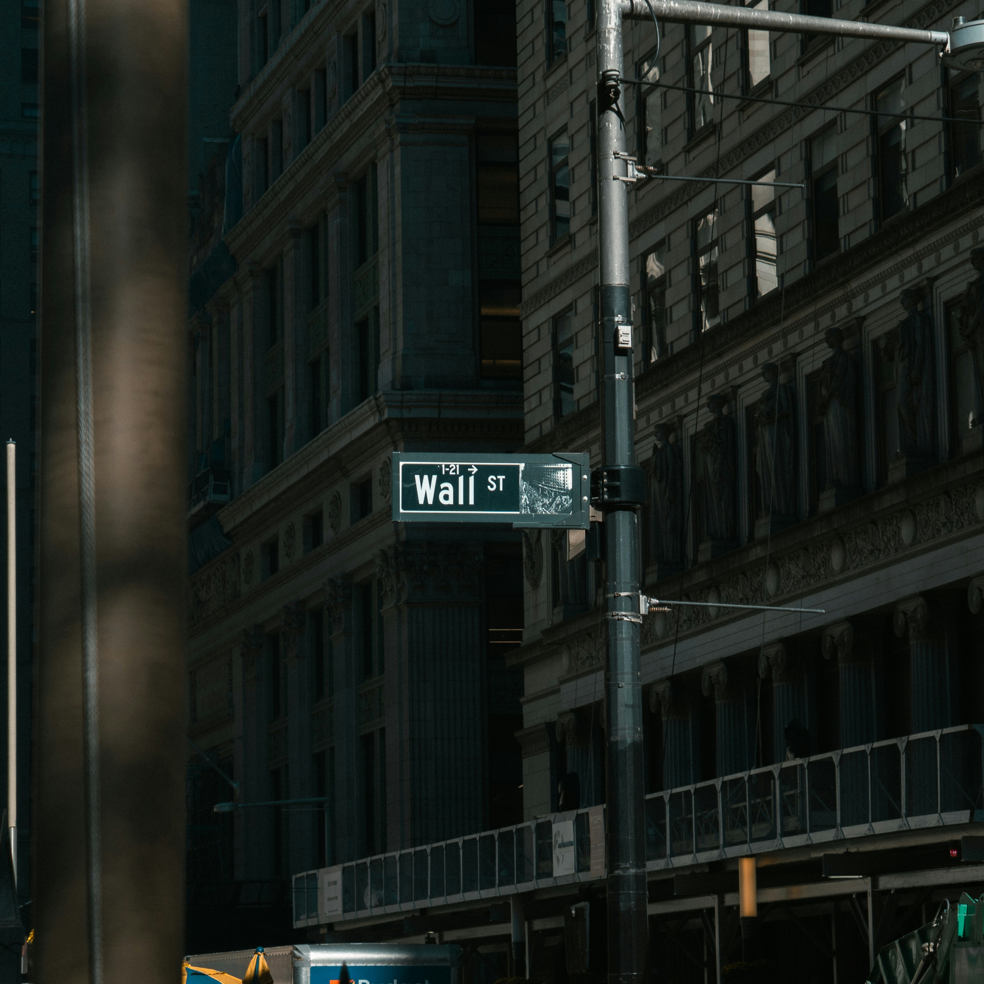Wall Street financial district